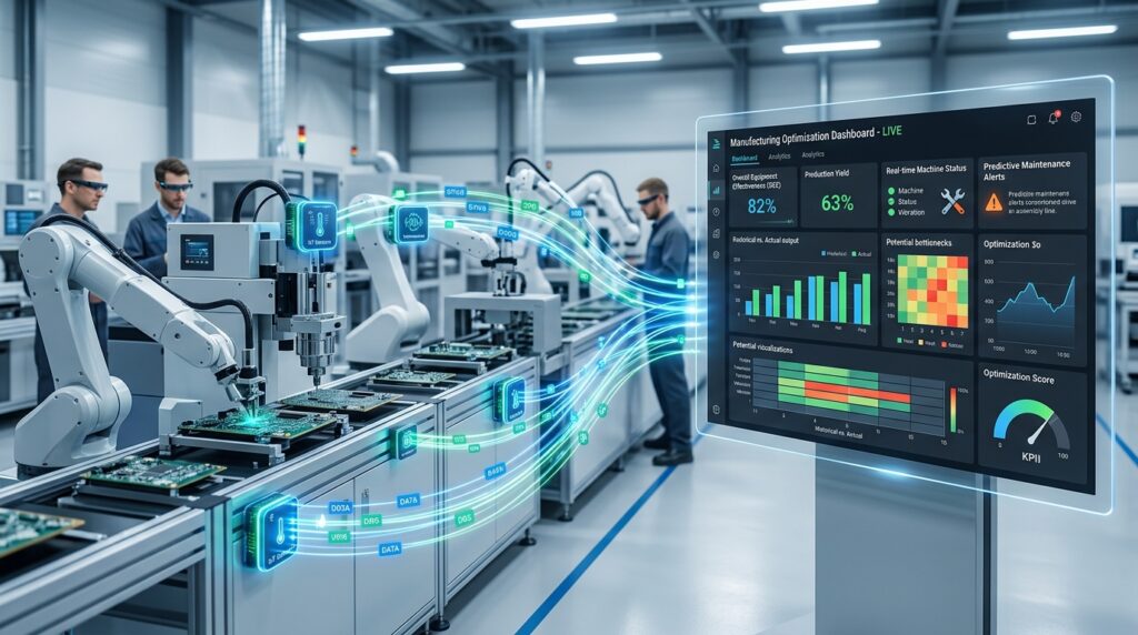 Connecting IoT Sensor Streams to Real-Time BI for Smart Manufacturing Optimization