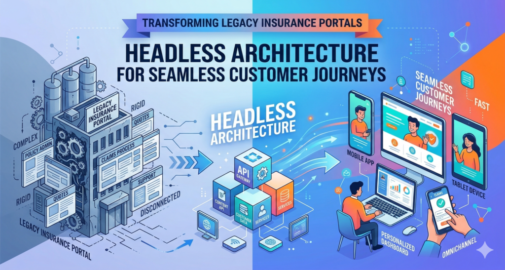 Transforming Legacy Insurance Portals with Headless Architecture for Seamless Customer Journeys